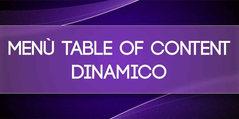 table of contents dinamica responsive Javascript