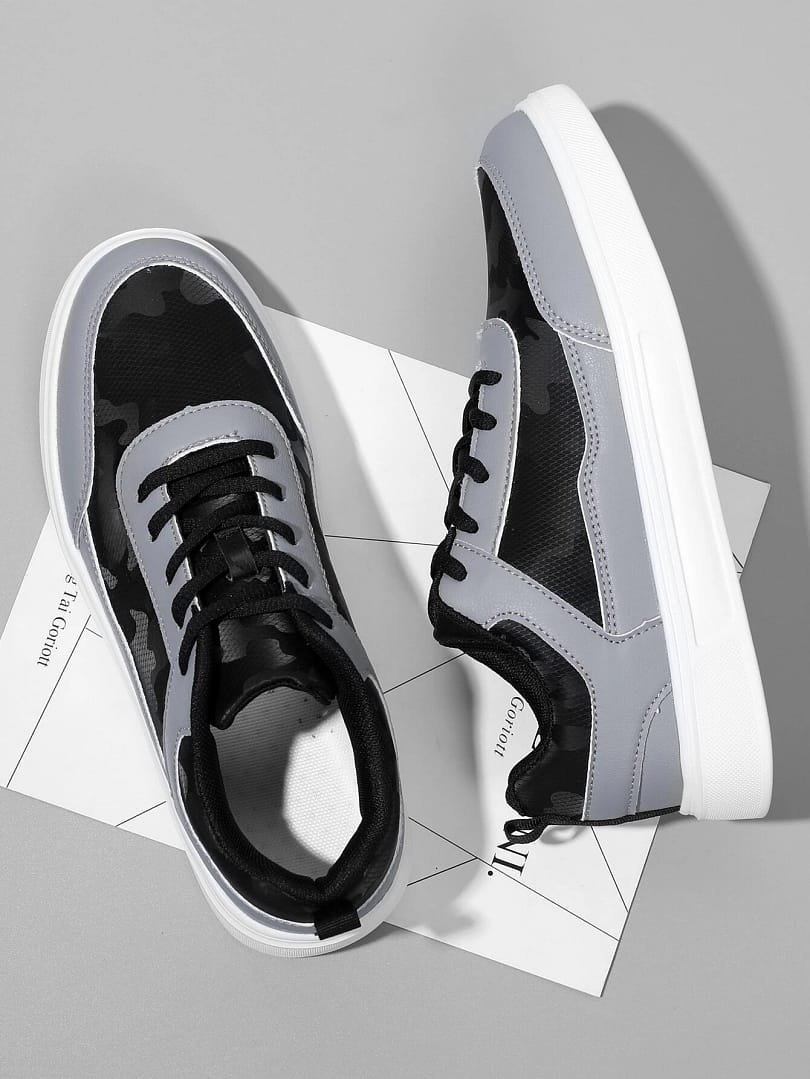 Scarpe uomo running grigie e nere - immagine 3