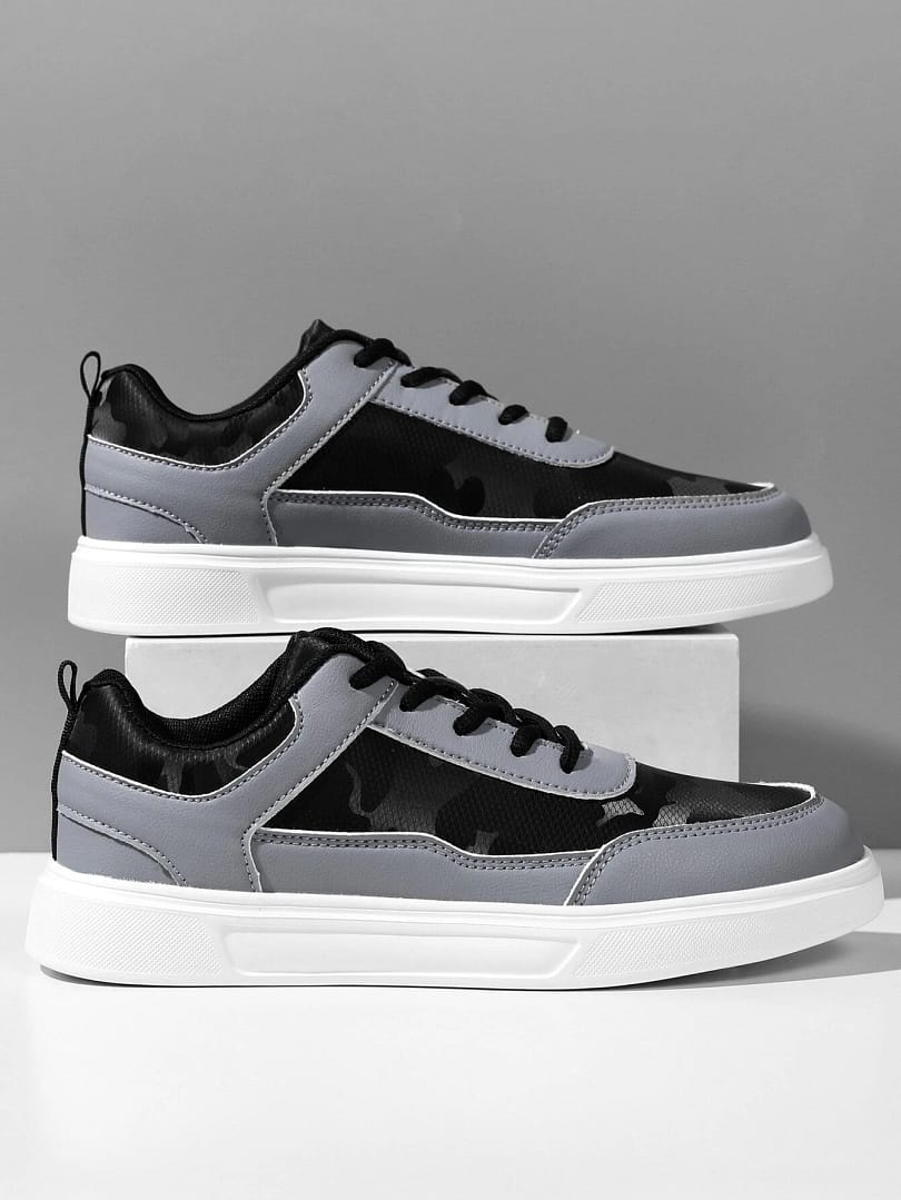 Scarpe uomo running grigie e nere - immagine 2